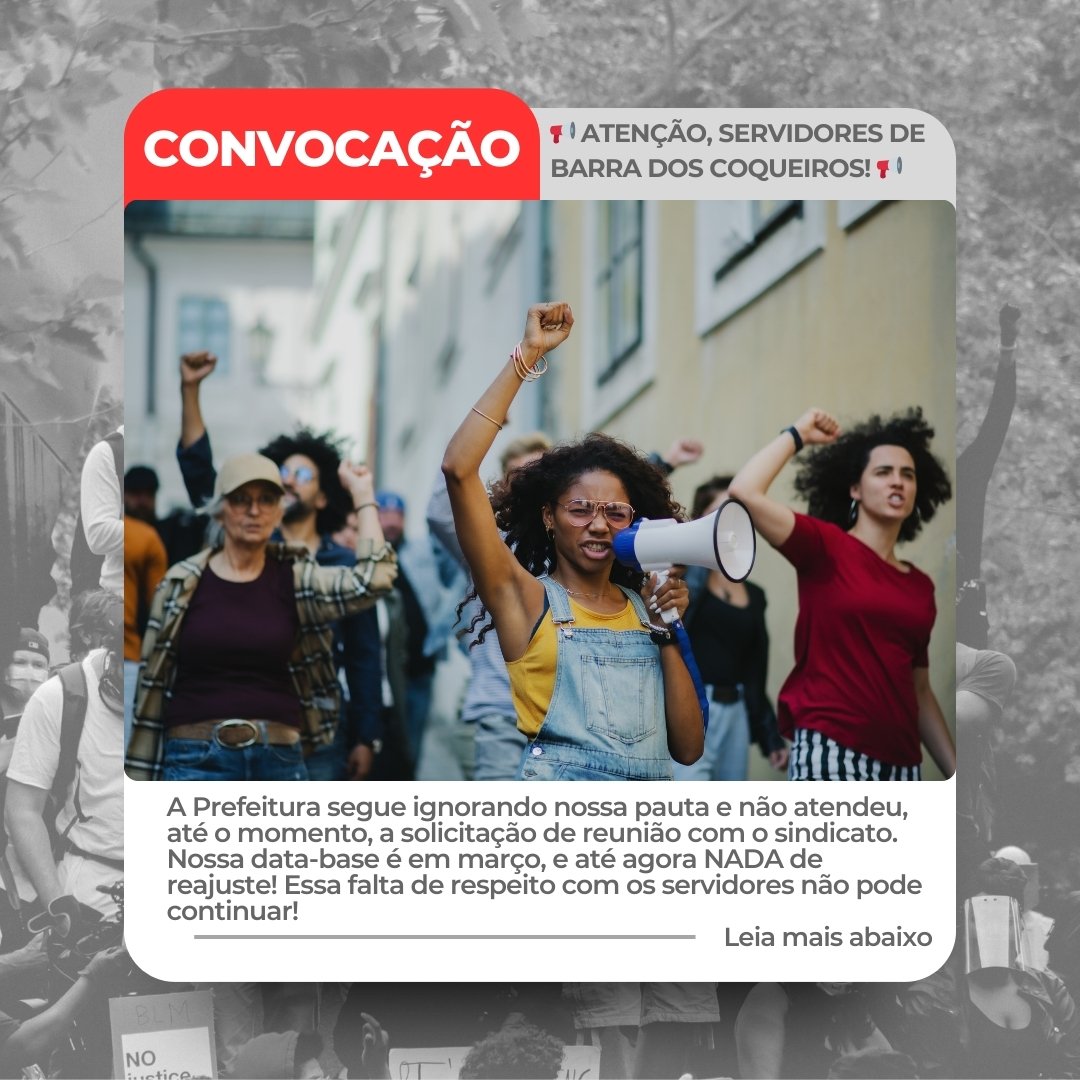 📢 ATENÇÃO, SERVIDORES DE BARRA DOS COQUEIROS! 📢